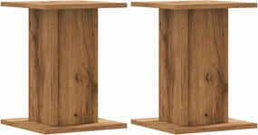 vidaXL Βάσεις Φυτών 2 τεμ. Αρτισιανή Δρυς 30x30x40 εκ. Επεξ. Ξύλο
