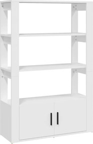 vidaXL Ντουλάπι Λευκό 80 x 30 x 119,5 εκ. από Επεξεργασμένο Ξύλο