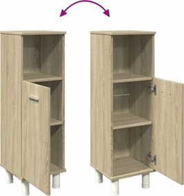 vidaXL Ντουλάπι Μπάνιου Sonoma Δρυς 30,5x30x95 εκ. Επεξεργασμένο Ξύλο