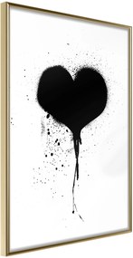 Αφίσα - Graffiti Heart - 30x45 - Χρυσό - Χωρίς πασπαρτού