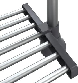 vidaXL Ράφι Κουζίνας 50x25x(50-70) εκ. από Αλουμίνιο