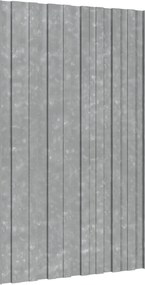 vidaXL Πάνελ οροφής 36 τεμ. Ασημί 80 x 45 cm Γαλβανισμένος χάλυβας