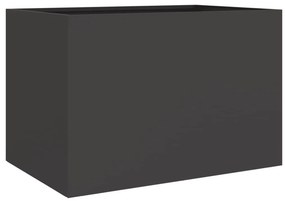 vidaXL Ζαρντινιέρα Μαύρη 62x47x46 εκ. από Χάλυβα