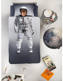 Σεντόνια Παιδικά Space (Σετ 3τμχ) Grey Saint Clair Μονό 170x250cm 100% Βαμβάκι
