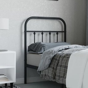 vidaXL Κεφαλάρι Μαύρο 75 εκ. Μεταλλικό