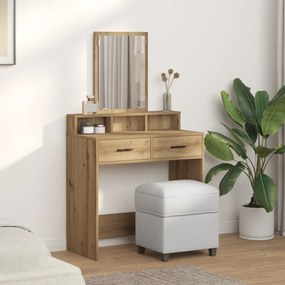 vidaXL Τουαλέτα με Συρτάρια από ξύλο δρυός 79x41x140 εκ.