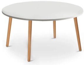 Τραπεζάκι Σαλονιού Circle Λευκό 90x90x40 GP022-0037,1 Megapap-GP022-0037,1-Λευκό GP022-0037,1