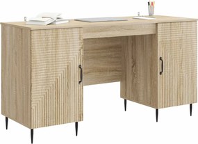 vidaXL Γραφείο Sonoma Δρυς 142,5 x 50 x 75 εκ. Επεξεργασμένο Ξύλο