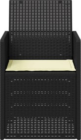 vidaXL Καρέκλες Εστιατορίου Κήπου 2 pcs Ανθρακί και Κρεμ PP