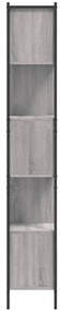 vidaXL Βιβλιοθήκη Γκρι Sonoma 72 x 28 x 172 εκ. από Επεξεργασμένο Ξύλο