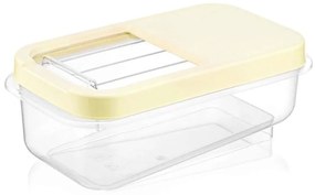 Δοχεία Αποθήκευσης (Σετ 3Τμχ) 639OKK1116 34,5x19x12,5cm 5lt Cream-Clear Hermia Πλαστικό