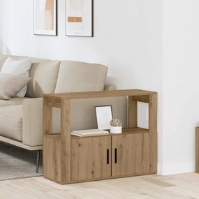 vidaXL Πλαϊνό γραφείο artisan δρυς 80 x 30 x 60 cm Επεξεργασμένο ξύλο