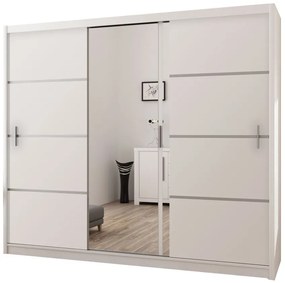 Ντουλάπα Vista-Μήκος: 250 εκ.-Λευκό