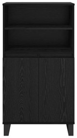 vidaXL Highboard με ράφι Μαύρο 60 x 36 x 110 εκ Επεξεργασμένο ξύλο