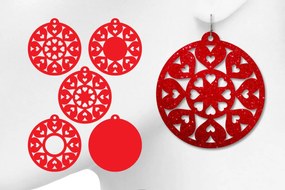 Σετ των 3 Intra απο ξύλο plywood Χρώμα wenge 3mm-4mm πάχος - Σκουλαρίκια για Δίασταση 3x3 cm INTRAFABR-119430876