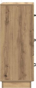 vidaXL Ντουλάπι με Συρτάρια 33 x 34,5 x 87 εκ. Επεξεργασμένο Ξύλο