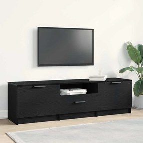 vidaXL Ντουλάπι τηλεόρασης - Μαύρη δρυς - 140x35x40 εκ. - Φτιαγμένο από επεξεργασμένο ξύλο