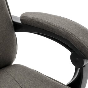 vidaXL Πολυθρόνα Γραφείου Μασάζ Γκρι Υφασμάτινη