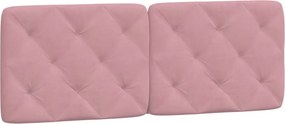 vidaXL Κρεβάτι με Στρώμα Ροζ 120x200 εκ. Βελούδινο