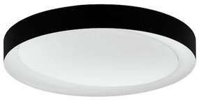 Eglo Laurito Μοντέρνα Μεταλλική Πλαφονιέρα Οροφής με Ενσωματωμένο LED σε Μαύρο χρώμα 49cm 99783