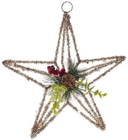 Χριστουγεννιάτικο Στολίδι Αστέρι 82326 30cm Multi
