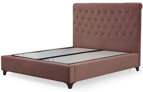 Κρεβάτι Με Αποθηκευτικό Χώρο Deluxe (Για Στρώμα 160x200cm) 771MND1175 160x200x130cm Dusty Rose Διπλό