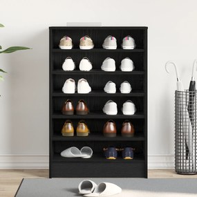 vidaXL Ντουλάπα Παπουτσιών Μαύρο Δρύς 60x35x92 εκ Επεξεργασμένο Ξύλο