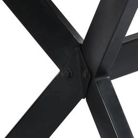 vidaXL Τραπεζαρία Λευκή 120 x 60 x 75 εκ. από Μασίφ Ξύλο Μάνγκο