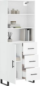 vidaXL Ντουλάπι Λευκό 69,5x34x180 εκ. από Επεξεργασμένο Ξύλο