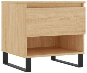 Τραπέζι Σαλονιού Sonoma Δρυς 50x46x50 εκ. Επεξεργασμένο Ξύλο - Καφέ