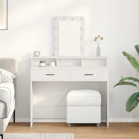 vidaXL Τραπέζι περιποίησης Λευκό 100 x 41 x 140 εκ. Επεξεργασμένο ξύλο