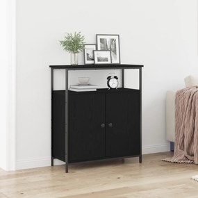 vidaXL Τοίχου Ντουλάπι Μαύρο Δρυς 69,5x34x90 εκ. Κατασκευασμένο Ξύλο