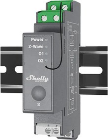 Shelly Qubino Pro 2 DIN rail Relay, 2-channel, Z-Wave