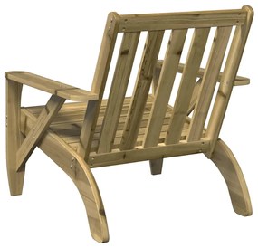 Καρέκλα κήπου Adirondack 75x77x77 cm Εμποτισμένο ξύλο πεύκο - Καφέ