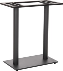 ΒΑΣΗ ΜΠΑΡ ΜΕΤΑΛΛΙΚΗ ΔΙΠΛΗ ΓΚΡΙ ΜΑΤ ΜΕΣΑΙΟΥ ΥΨΟΥΣ 40Χ80Χ90Υεκ. HM478.20