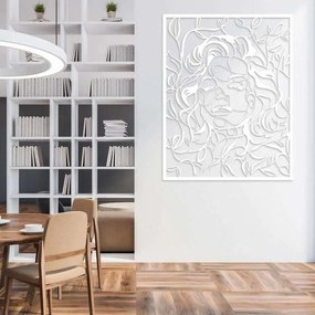 Διακοσμητικό τοίχου Λαμαρίνα kp10 Silhoutte - 0,50mx0,65m, Λευκό