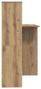 vidaXL Γραφείο artisan δρυς 131.5 x 50 x 106.5 εκ. Επεξεργασμένο ξύλο