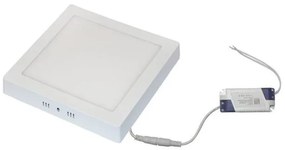 Πλαφονιέρα Φωτιστικό Οροφής Τετράγωνη LED 18W Αλουμινίου Lumen-21-018320000-Λευκό 21-018320000
