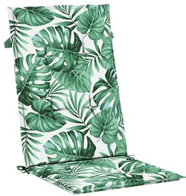 vidaXL Μαξιλάρια Καρέκλας με Ψηλή Πλάτη 6 τεμ Σχέδιο Φύλλων Υφασμάτινα