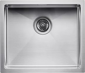 VEVOR 50cm Kitchen Sink Undermount Single Bowl Drop-In Basin Stainless Steel Bar