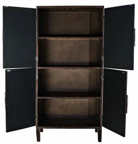Ντουλάπι DKD Home Decor MB-179372 Σκούρο καφέ Ανοιχτό καφέ Έλατο Ξύλο MDF 86 x 41 x 181 cm