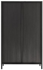 Sally Ψηλός Μπουφές Μαύρος 106x40x177
