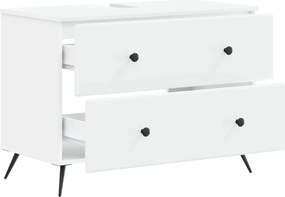 vidaXL Ντουλάπα Νιπτήρα Mπάνιου BREDA Λευκό 82 x 41 x 59 εκ