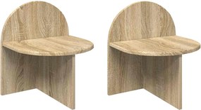 vidaXL Κομοδίνο 2 τμχ. Sonoma Δρυς 40 x 35,5 x 45,5 εκ.