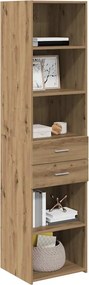 vidaXL Highboard Artisan Oak 45 x 42,5 x 185 εκ. Επεξεργασμένο ξύλο