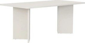 Τραπέζι Linza Megapap χρώμα λευκό 180x90x75εκ.