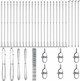 vidaXL Στύλος Περιφράξεων Γαλβανισμένο 50 x 1,5 m Ατσάλι