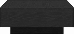 vidaXL Τραπεζάκι σαλονιού Μαύρη Οξυά 80 x 80 x 31 cm