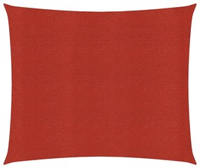 vidaXL Πανί Σκίασης Κόκκινο 2,5 x 3 μ. από HDPE 160 γρ./μ²