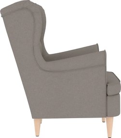 vidaXL πολυθρόνα Taupe 74x84x100 cm Ύφασμα